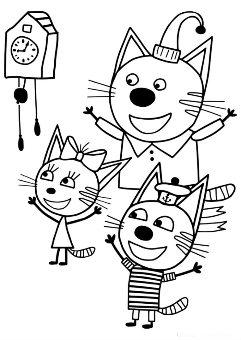 3 кота смешные мультики