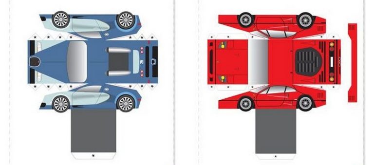 Как сделать бумажную машину