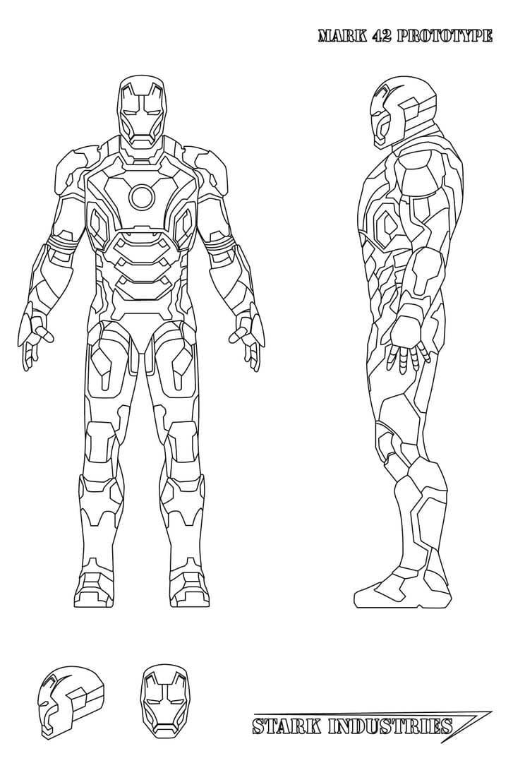 Как нарисовать марк 1 железного человека